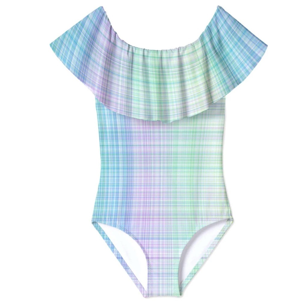 Stella Cove Pastel Plaid Swimsuit